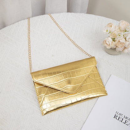 Gold Silver Evening Bag Women Elegant Fashion Banquet Clutch Chain Shoulder Bags Luxury Purse Female Wedding Party Bags Wallet
