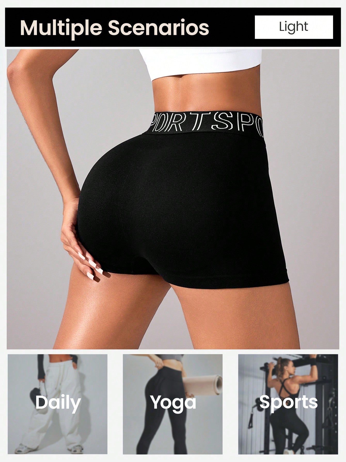 Women Workout Shorts Scrunch Shorts Seamless High Waisted Contour Gym Yoga Biker Shorts