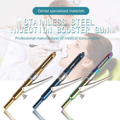 Seringa Odontológica PIORPOY Citoject Seringa de Anestesia Intraligamentar Odontológica Automática Tipo Caneta Reta Aço Inoxidável