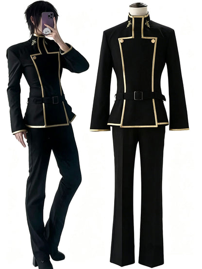 Lelouch Lamperouge Cosplay Costume CODE GEASS Lelouch of The Rebellion Suit Handsome Uniform Halloween Carnival Fancy Outfits