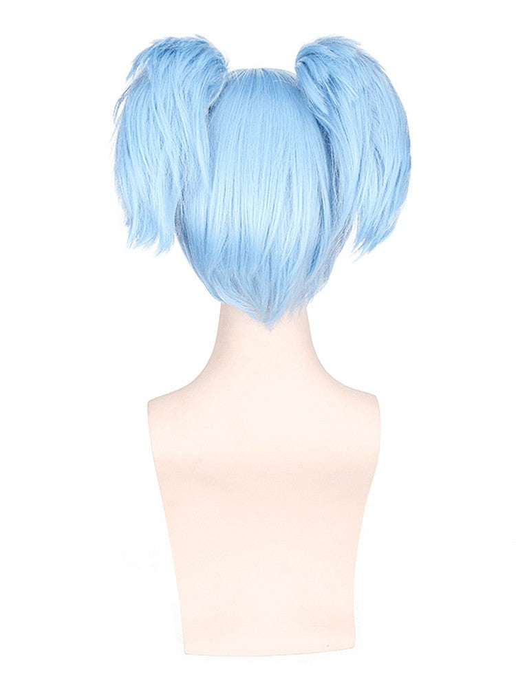 Peruca COS Assassination Classroom Chao Tian Nagisa Azul Gelo Presilha Boca de Tigre Pequena Peruca Mao Ye Maple Peruca de fibra sintética