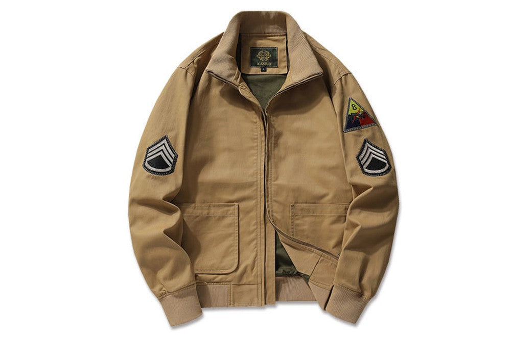 Autumn Men's Bomber Jacket Casual Male Outdoor Windbreaker Baseball Coats Fashion Retro Men Cotton Ma-1 Pilot Jackets  Clothing
