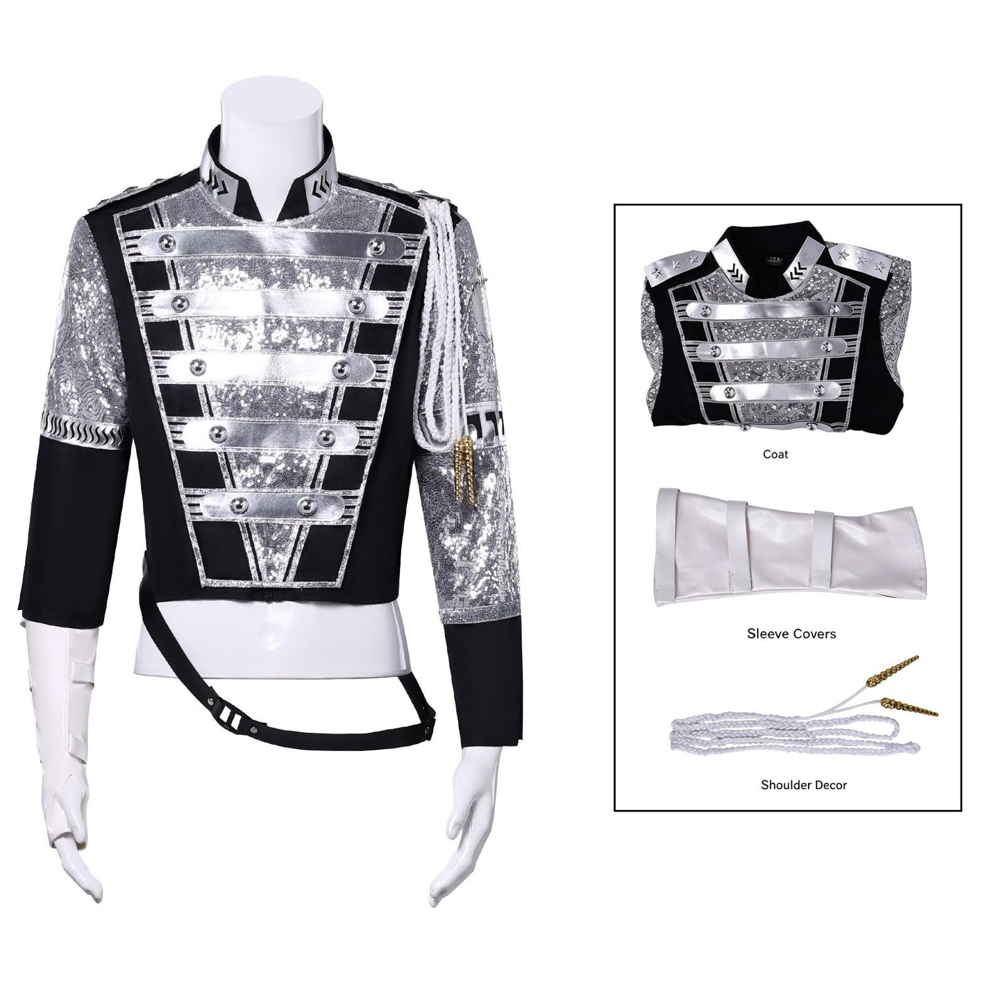 Punk Rock Michael Jackson Germany Military Cool Gaorgeous Teaser Jacket Outerwear for Collection costume