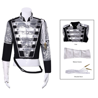 Punk Rock Michael Jackson Germany Military Cool Gaorgeous Teaser Jacket Outerwear for Collection costume