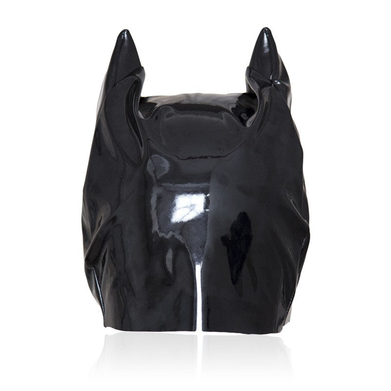 Bat Mask Headgear Latex Cosplay Headgear Halloween Night Dance Party Adult Masquerade Mask Latex Mask for Men Women Anime
