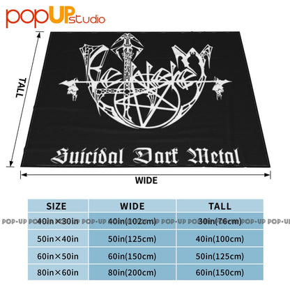 Bethlehem Suicidal Dark Metal Manta Acolchoada Ultrassuave Cobertor Fofo de Inverno Colchas
