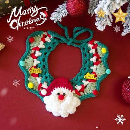 Cachecol de Natal para Pets Gatos Roupinhas Coleira de Natal para Gatos Roupinhas Decoração Fofa para Pets Laço Coleira para Cães Gatos Fantasia Roupa para Gatos Cachorros Gatinhos