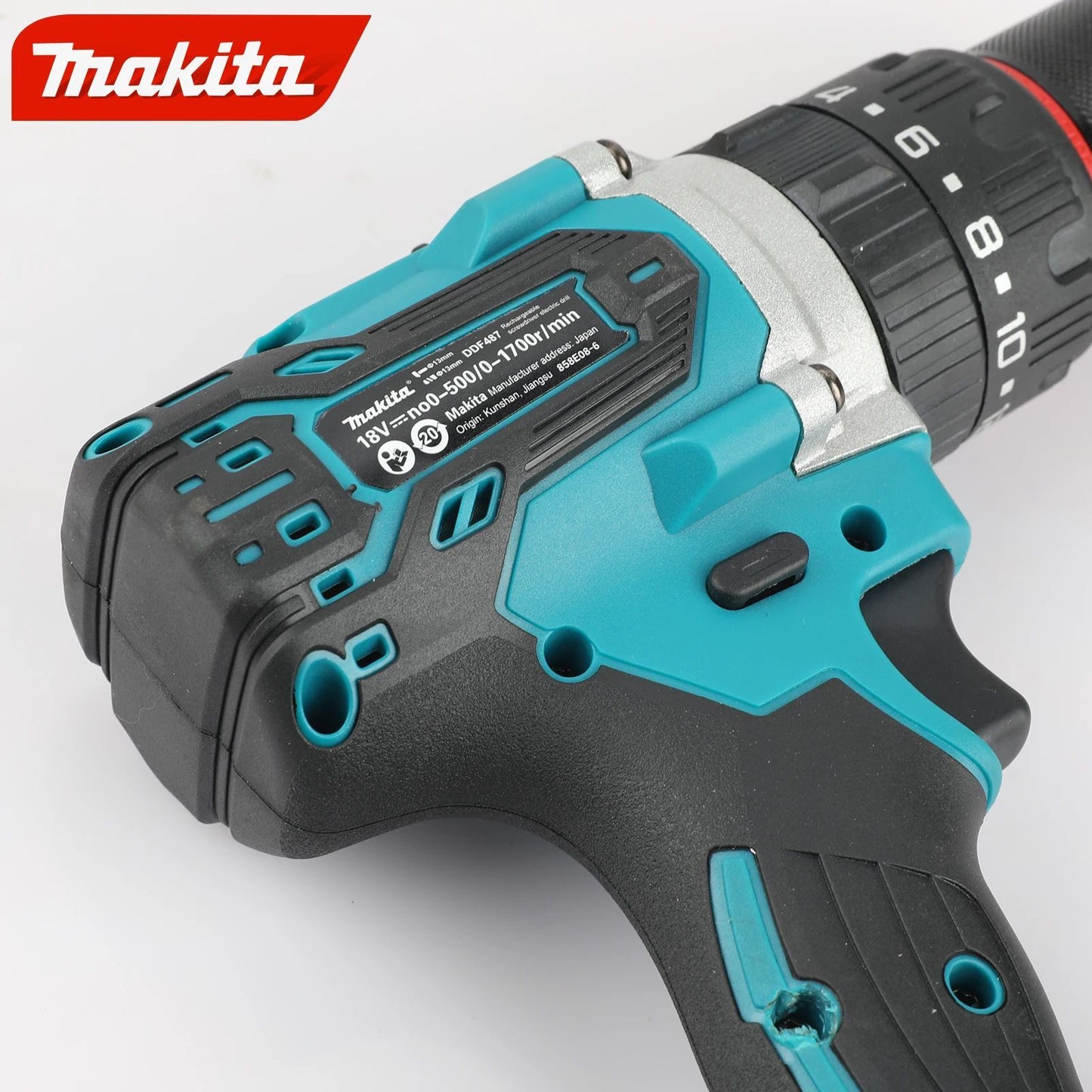 Makita DDF487 Parafusadeira/Furadeira Eletromecânica a Bateria de Lítio Brushless para Bateria Makita 18V