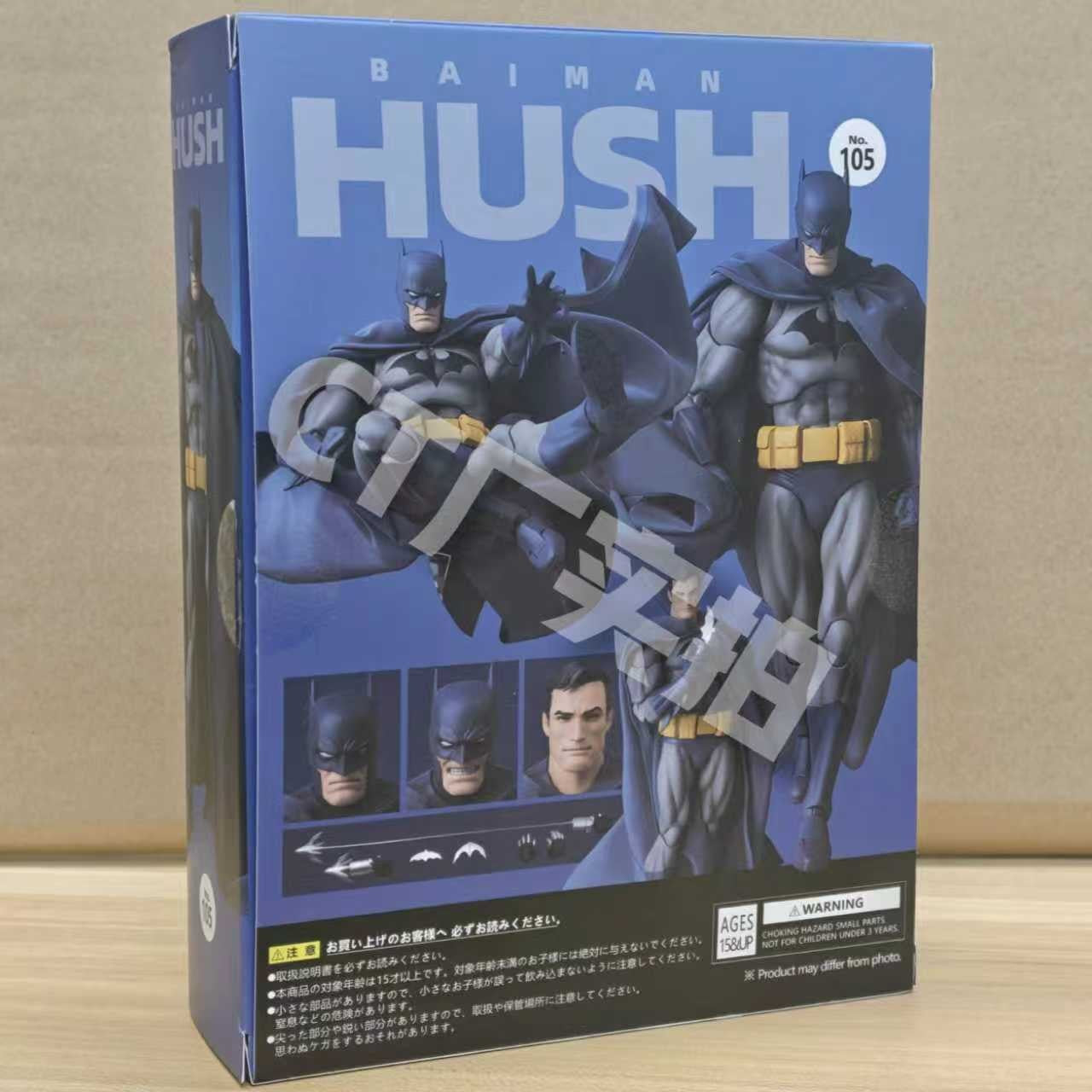 CT Toys Batman Figure Batman Mafex 105 Blue Version Bat Man Action Figures DC Justice League Hush Figurine Collection Toy gifts
