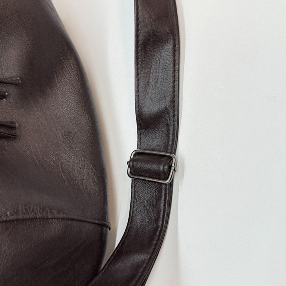 Small Niche Design Women's Large-Capacity Autumn and Winter Versatile Wide-Strap Single Shoulder Crossbody Dumpling Bag