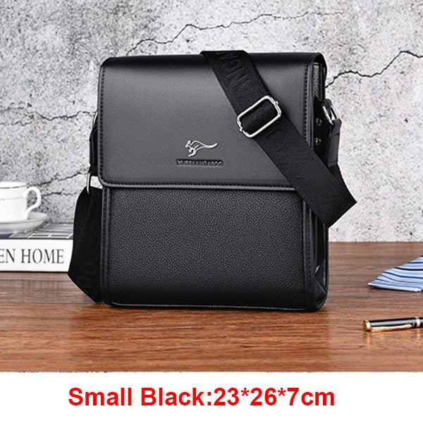 Luxury Brand Messenger Bag Men Leather Side Shoulder Bag For Men Business Office Work Bag Male Briefcase Casual Crossbody Bag