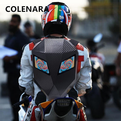 Mochila à prova d'água COLENARA ABS+PC Bolsa de Ombro para Laptop Capacete de Moto Masculino Mochila Escolar Feminina Mochilas de Motocicleta Luminosas LED