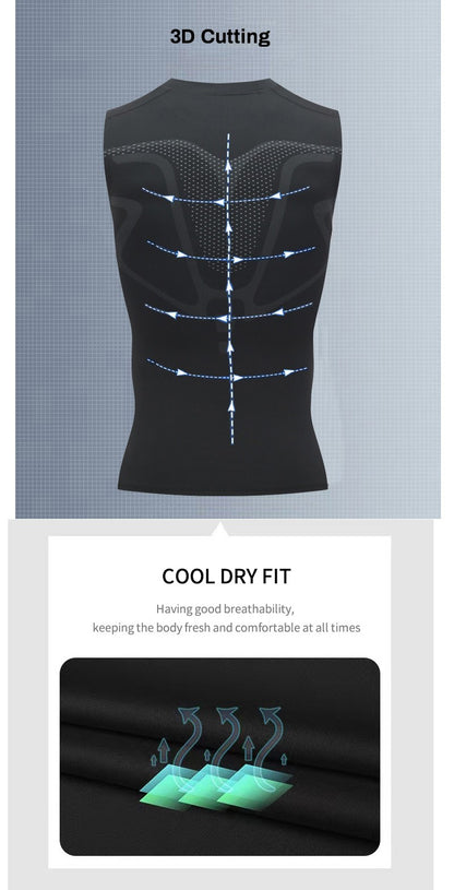 Compression Tank Top Men Gym Shirt Sleeveless Quick Dry Printing Sportswear Male Fitness Bodybuilding Vest Workout Muscle Top