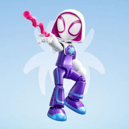 Em estoque, Blokees Genuínos Marvel Spidey Amazing Friend Homem-Aranha Miles Homem-Formiga Boneco Anime Action Figure Colecionáveis Brinquedos Modelo