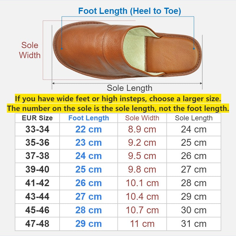 Genuine Cow Leather Slippers Homes in indoor slipper Spring Autumn summer men women elderly non-slip casual single Slides shoes