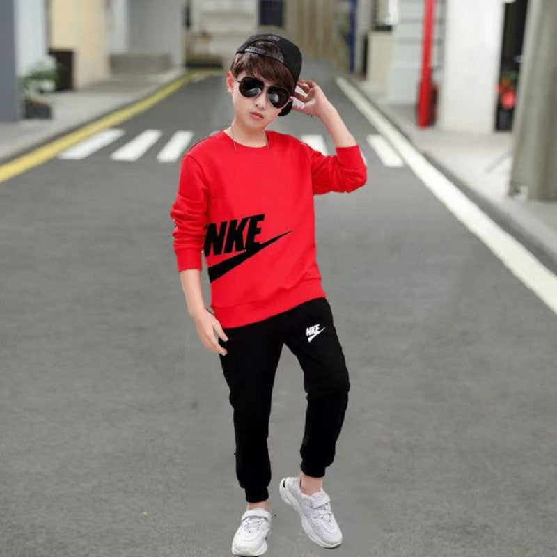 Autumn Baby Girl Boy Clothes Set Children Sports Letter Printing Sweatshirt Top and Pants Buttom Two Piece Suit Tracksuit