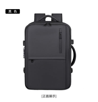 New Men's Backpack Vacuum Compression Backpack Multifunctional Computer Bag Large Capacity Expandable Travel Bag