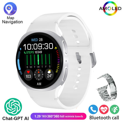 2026 Relógio Smartwatch GPS para Homens Mulheres Esporte Monitor Cardíaco Chamada Bluetooth NFC IP68 À Prova D'água Bússola Smartwatch 8 Mini