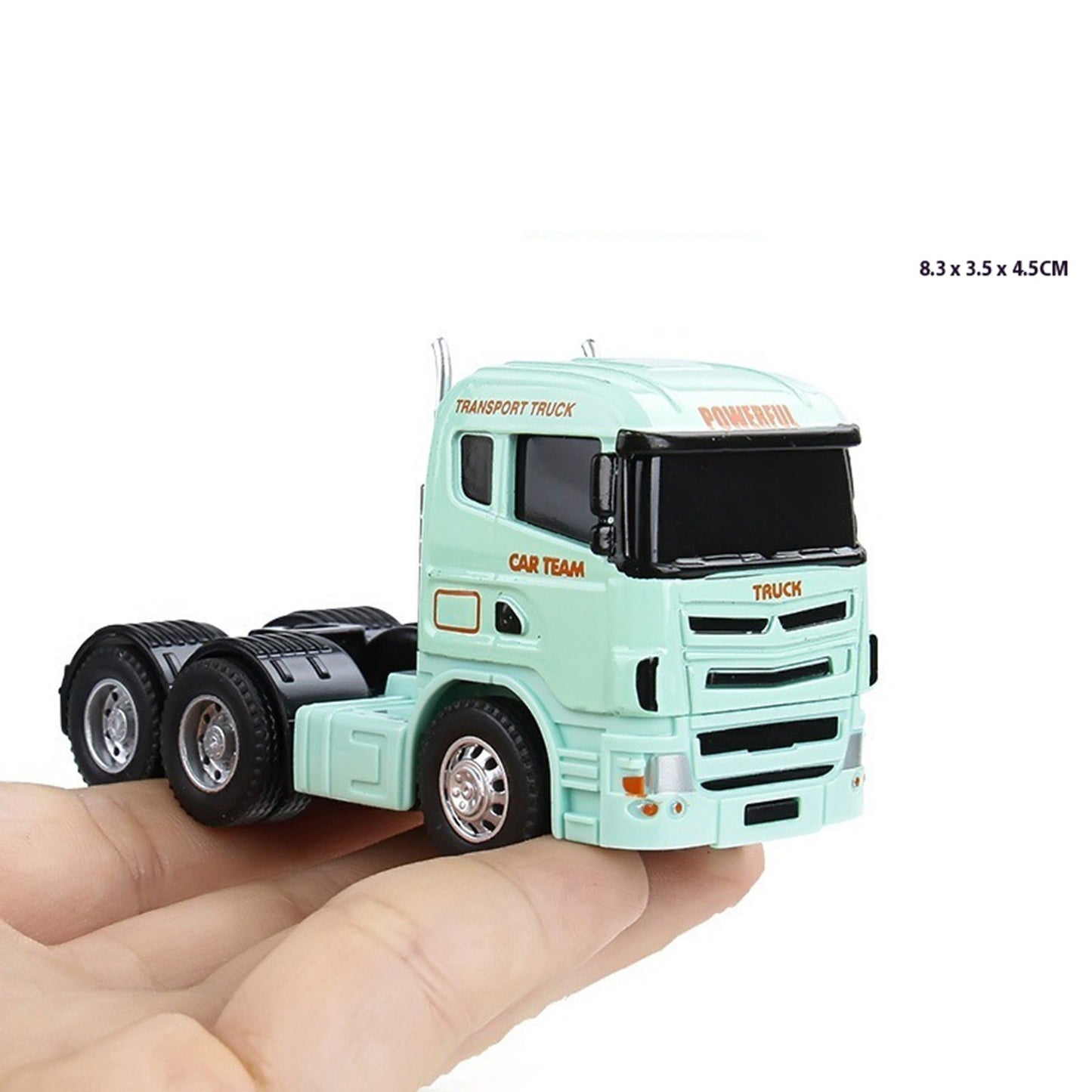 Minicaminhão de Reboque de Contêiner 1:64 Brinquedo Modelo de Liga Série de Carros Diecast com Veículos de Metal de Fricção Modelo Clássico Presente Infantil