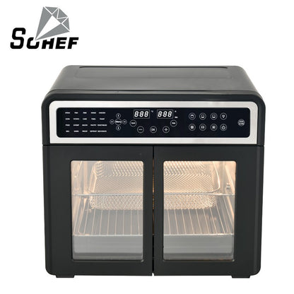 Kitchen Appliance Electric Air Oven Multi-function All In One Toaster Oven Double Doors Air Fryer Oven