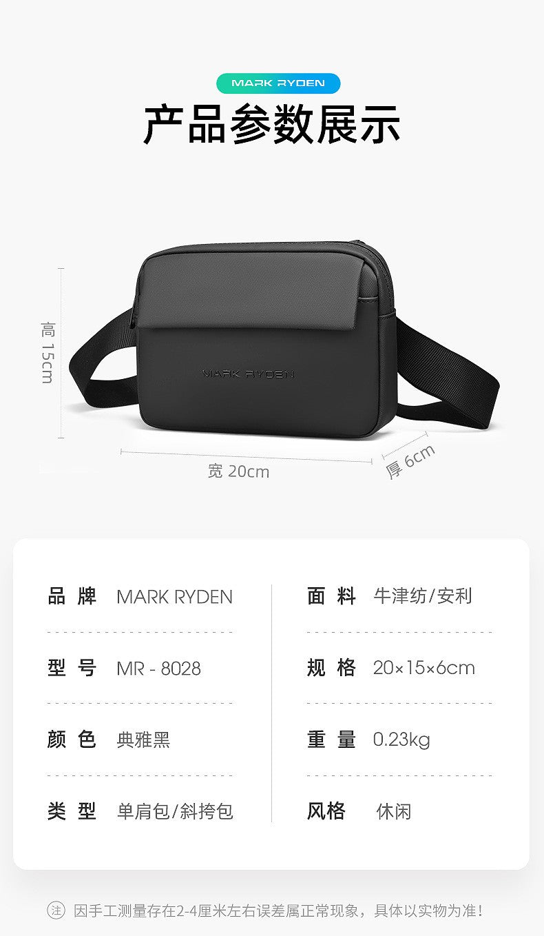 Mark Ryden Messenger Bags Men's Business Crossdody bag Travel Shoulder Bags Male Oxford Waterproof Men Sling Bag Handbag Fashion