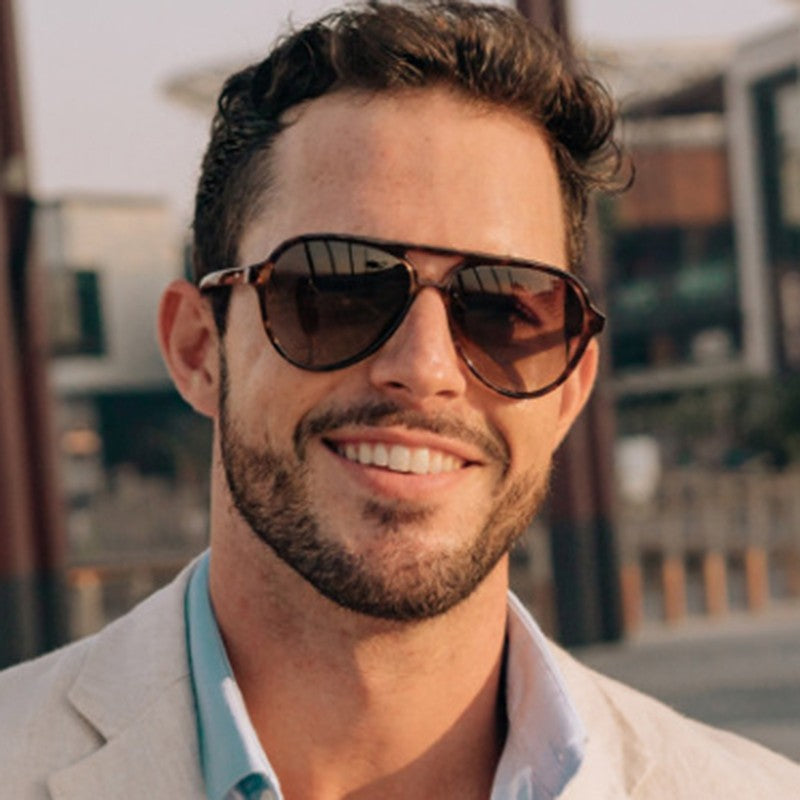 MIZHO 4125 Trendy Women Sunglasses Unisex Brand Designer Plastic Pilot Polarized UV Protector Sun Glasses Ladies