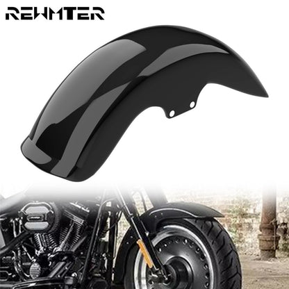 Motorcycle Front Fender Retro Mudguard Cover Gloss Black ABS Plastic For Harley Softail Fat Boy 2006-2017 FLSTF FLSTFB FLSTFI