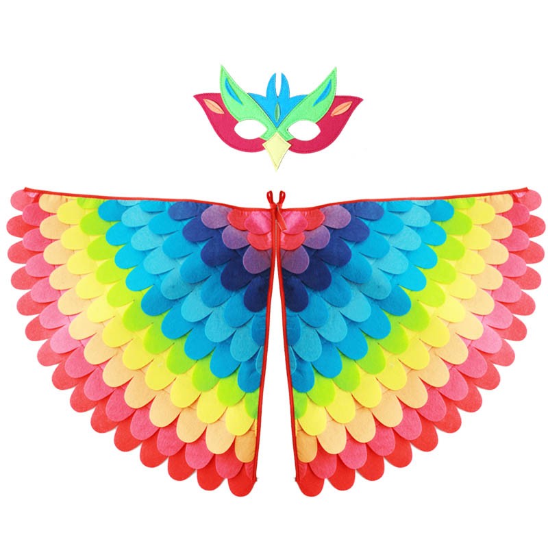 Kids Animal Costume Birds Felt Wings Fun Cosplay Halloween Costumes Butterfly Wing