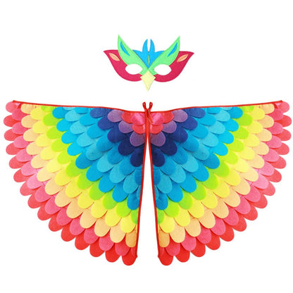 Kids Animal Costume Birds Felt Wings Fun Cosplay Halloween Costumes Butterfly Wing