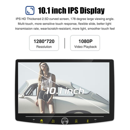 4+64GB Single 1 Din Android 14.0 10.1" Universal Wireless Carplay Rádio Estéreo Multimídia Automotivo GPS Navi WIFI Android Auto