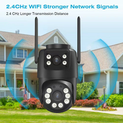 BELIA 4K 8MP WiFi Surveillance Camera,4X Digital Zoom,  PTZ IP Camera ONVIF Dual Lens, AI Human Detect, Outdoor Security ICSEE