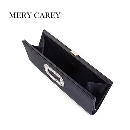 2025 Trend New Luxury Designer Clutch Bag Fashion Women's Black Silk Clutch Bag Elegant Party Wedding Handbag for Women Purse