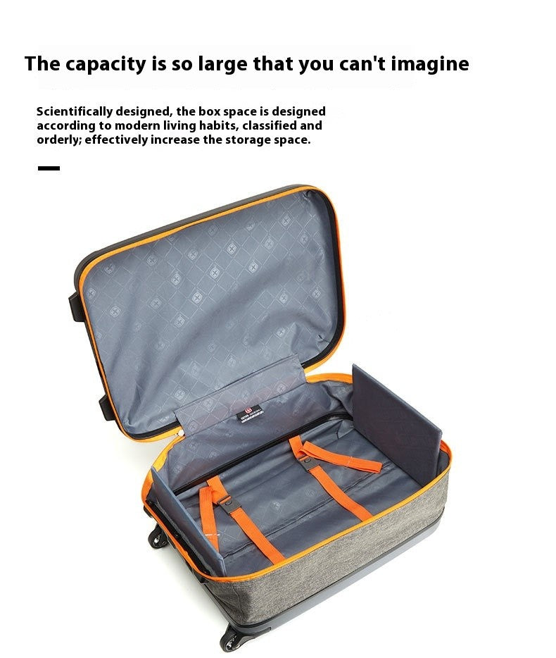 Nova mala de viagem dobrável, design multifuncional de 20 polegadas, para embarque e negócios, com senha