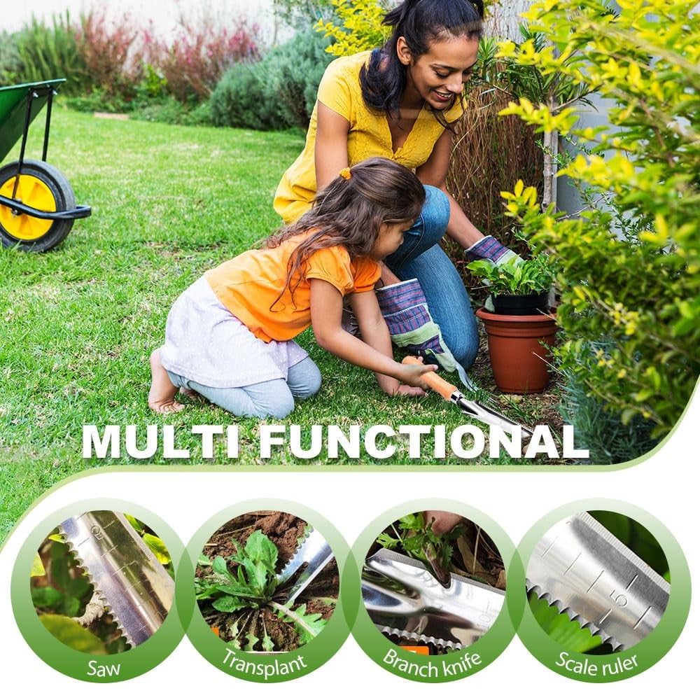 1pc Weed Puller,Garden Crack Weeder,Easily Remover Weed Tool for Yard Hoe Gardening Tools,Stainless Steel,Rake Sharp Tines