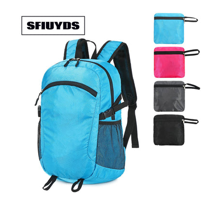 Mochila de Nylon 300D de 15L Ultraleve 0,24kg, Dobrável Resistente à Água, Dobrável em Bolso para Viagem, Atividades ao Ar Livre, Uso Diário