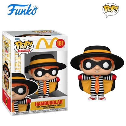 McDonald's Series Boneco de Ação Original Funko Pop Hambúrguer Batatas Fritas Speenee Grimace Brinquedos de Coleção Edição Limitada Presentes