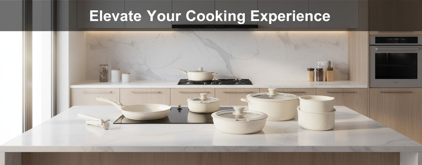 12 Pcs Ceramic Nonstick Cookware Set, Carote Pots and Pans with Removable Handles, Non-Toxic Cow Print Design Kitchen Essentials