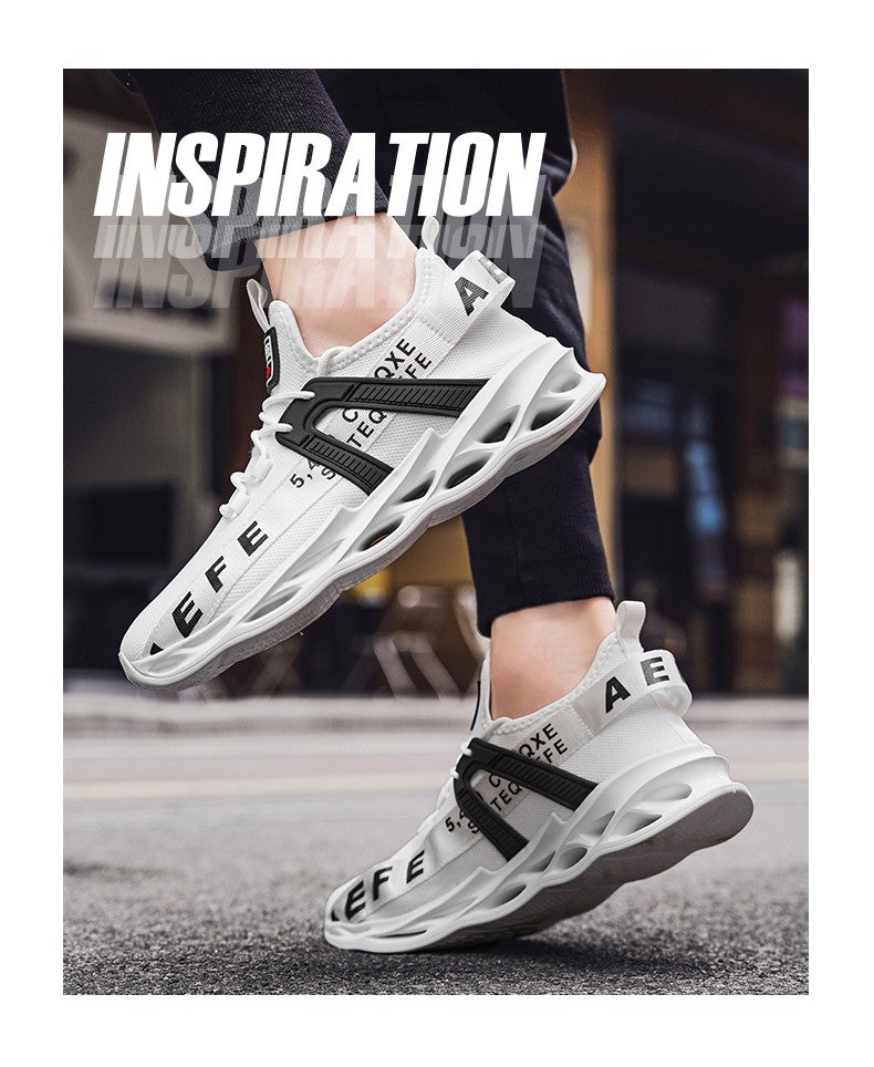 Tênis Masculino YRZL Calçados Masculinos Tênis Designer de Luxo Sapatos Masculinos Casuais Plataforma Antiderrapante Tênis de Corrida Masculino
