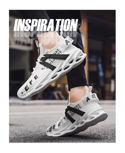 Tênis Masculino YRZL Calçados Masculinos Tênis Designer de Luxo Sapatos Masculinos Casuais Plataforma Antiderrapante Tênis de Corrida Masculino