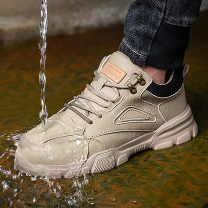 Sapatos de Segurança Masculinos de Alta Qualidade com Fivela Rotativa de Arame de Aço, Tênis de Trabalho Indestrutíveis, Antiesmagamento, Antiperfuração