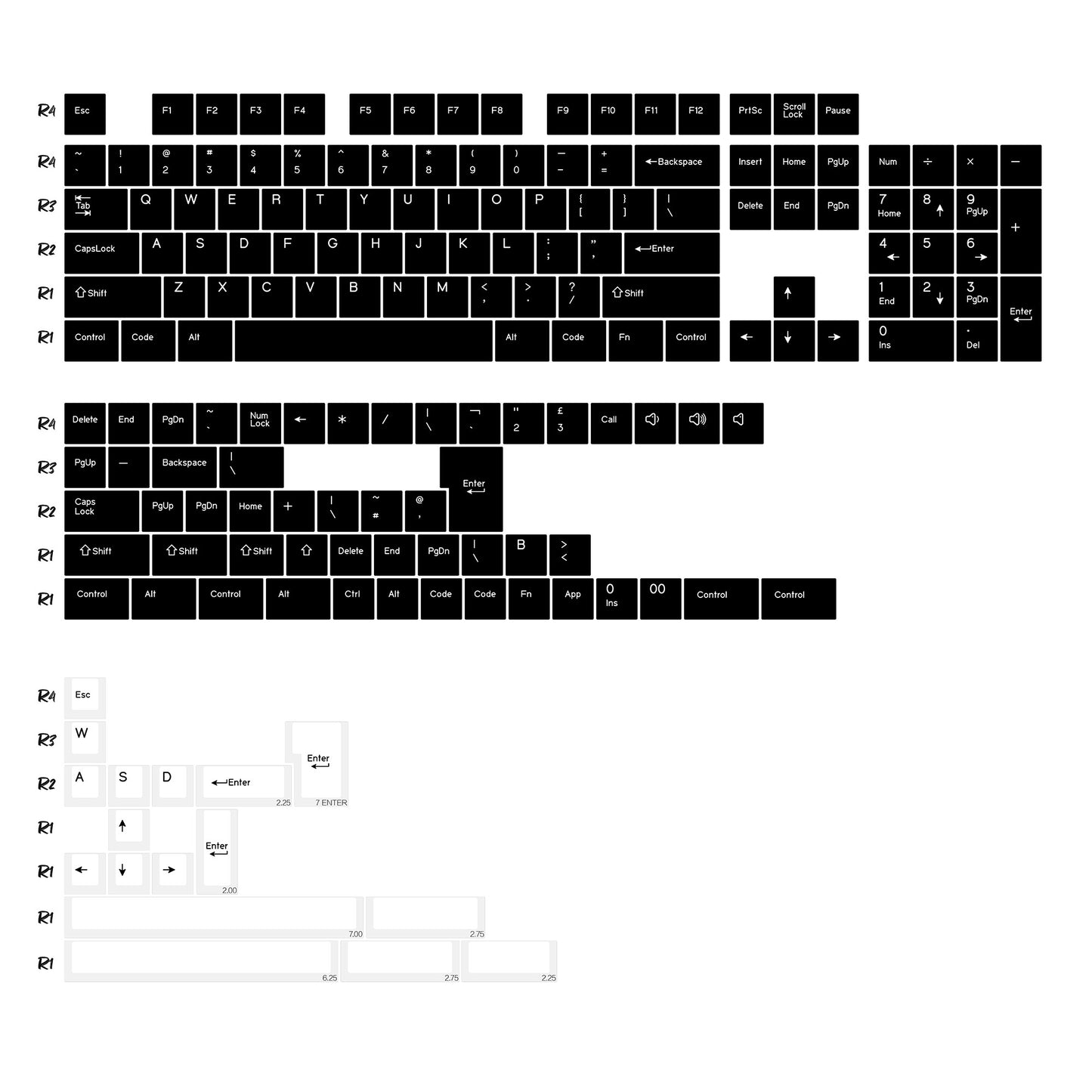 KBDiy GMK Jamon Keycap Red Retro PBT ISO Double Shot Cherry Profile Keycaps For MX Switches 60 Mechanical Keyboard Gamer Key Cap