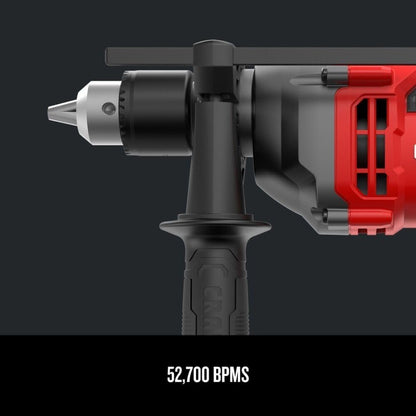 Furadeira de Impacto Profissional de 1/2 polegada com Motor de 7 Amperes para Construção Pesada e Projetos de Faça Você Mesmo com Alto Torque e Durabilidade