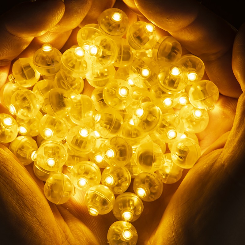 50/100/150/200/300pcs Tumbler Round Ball Light Balloon LED Flash Luminous Lamps Lantern Light for Wedding Party Birthday Decor