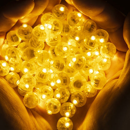 50/100/150/200/300pcs Tumbler Round Ball Light Balloon LED Flash Luminous Lamps Lantern Light for Wedding Party Birthday Decor
