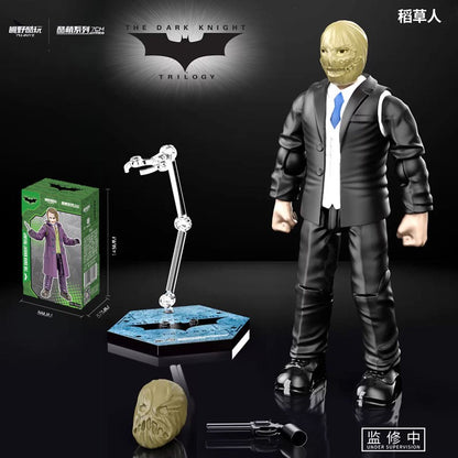 6 Peças DC Liga da Justiça Batman ABS Articulado Bruce Wayne Coringa Duas-Caras Bane Boneco de Ação Caixa Surpresa Anime Brinquedos de Boneca Presente