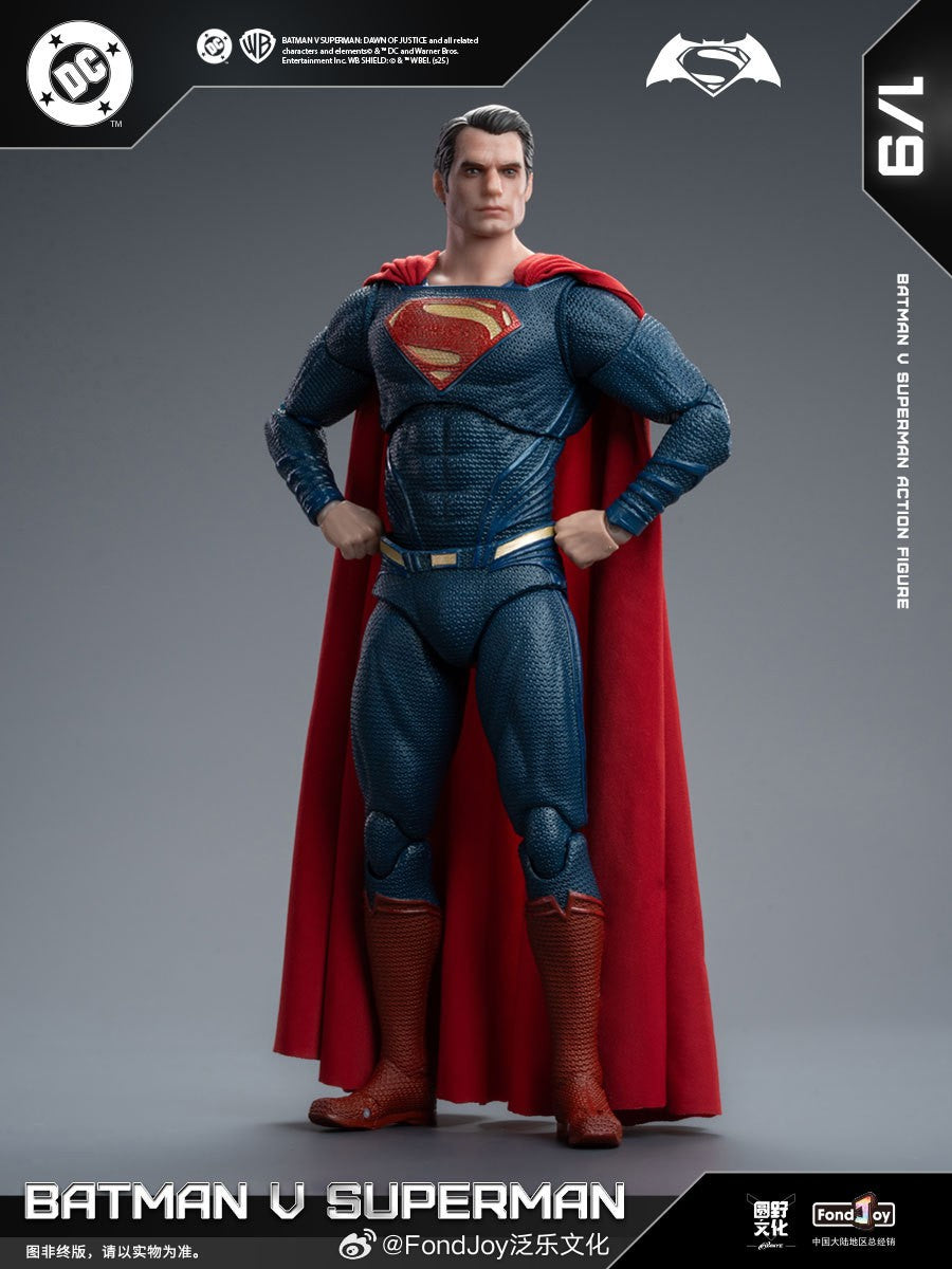 2025 Boneco de Ação Original Fondjoy David Corenswet Superman 1/9 Novo Boneco Superman Articulado em PVC Brinquedo Infantil Presente para Menino