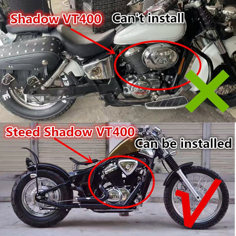 For Motorcycle Exhaust Pipe W/ Muffler Removable Honda Steed Shadow VT400 VT600 VLX400 VLX600 VT600C VT400C VLX600