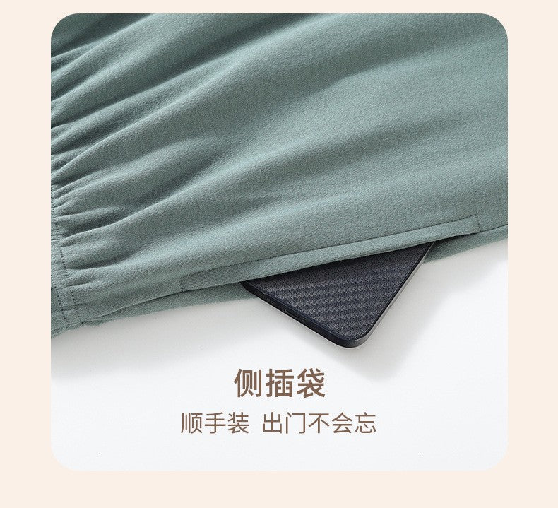 High Quality 100% Cotton Pajamas Suit Men Outside Classic Simple Male's Homewear Fashion Soft Breathable Sleepwear Business Gent