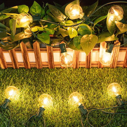 Outdoor Light Cable EU 220V US 110V String Light Wire E12 Sockets C7 Lamp Base Connectable Party Wedding Decor Street Garland