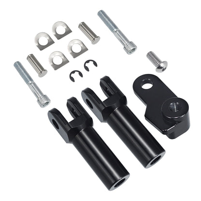 Kit de Suporte para Pedaleira Traseira de Passageiro para Motocicletas Harley Davidson Cross Bones FLSTSB 08-11 Softail Slim FLS FLSS 12-17